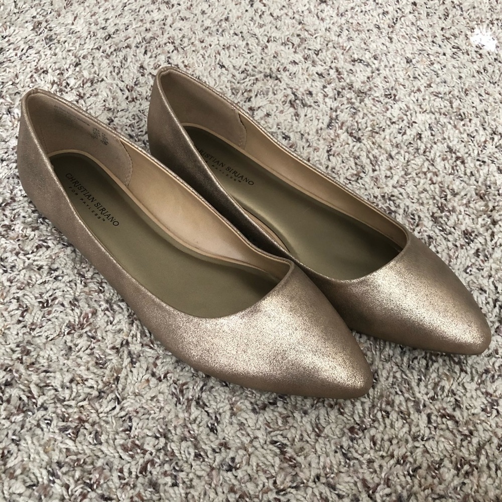 Antique Gold Flats - SIZE 13